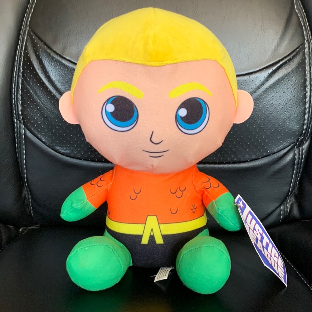 Toy Factory Justice League Aquaman Chibi Plush 10” NWT DC Comics